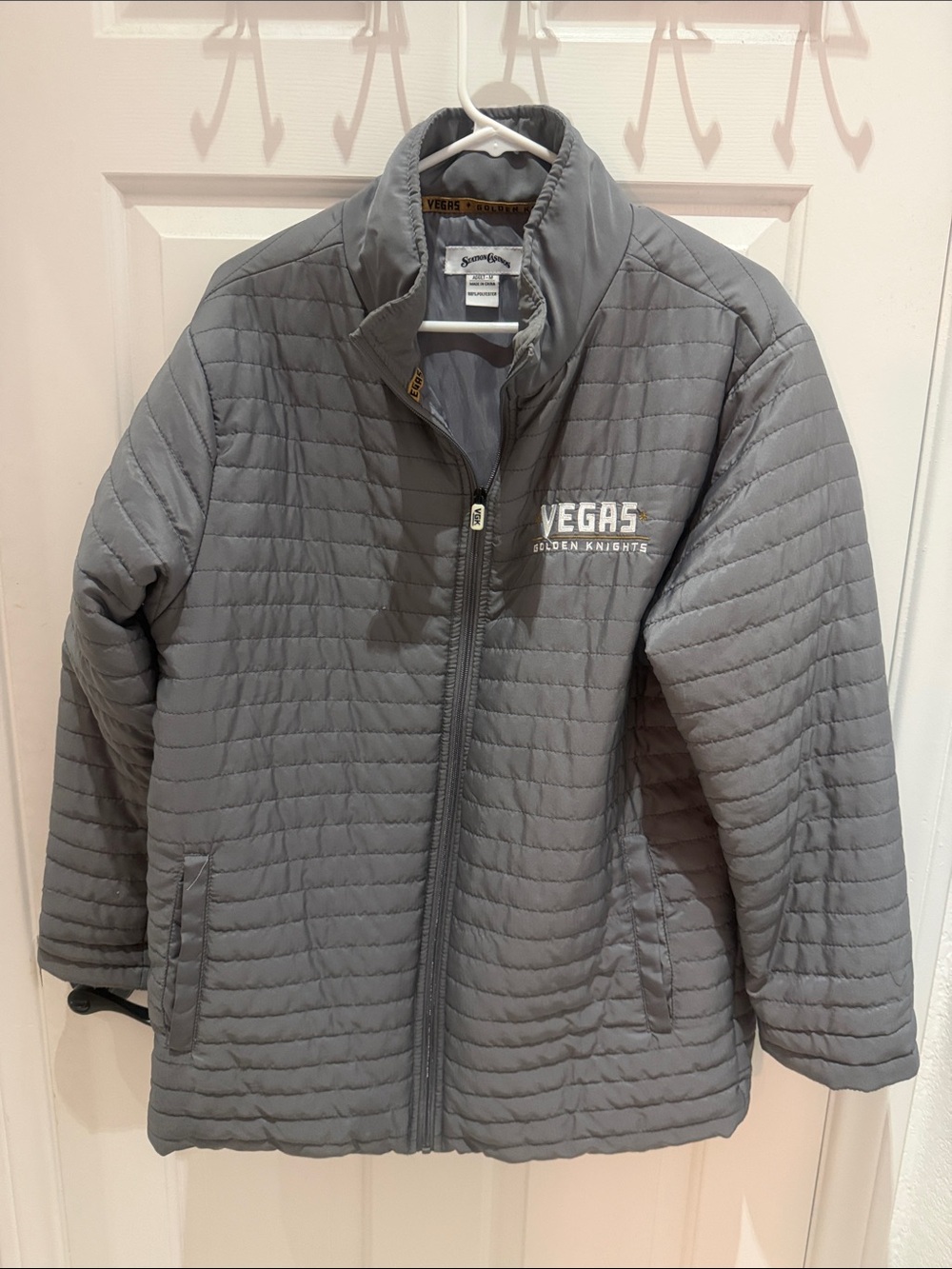 Station Casinos Branded Gray Quilted Jacket